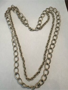 Premier Designs Classic Double-Strand Gold Chain Necklace